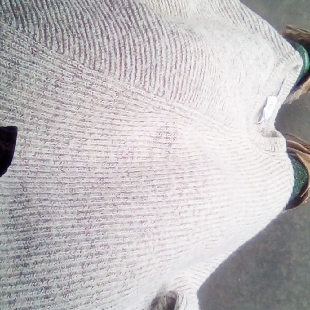 Women's white with small colors medium  PROLOGUE sweater
